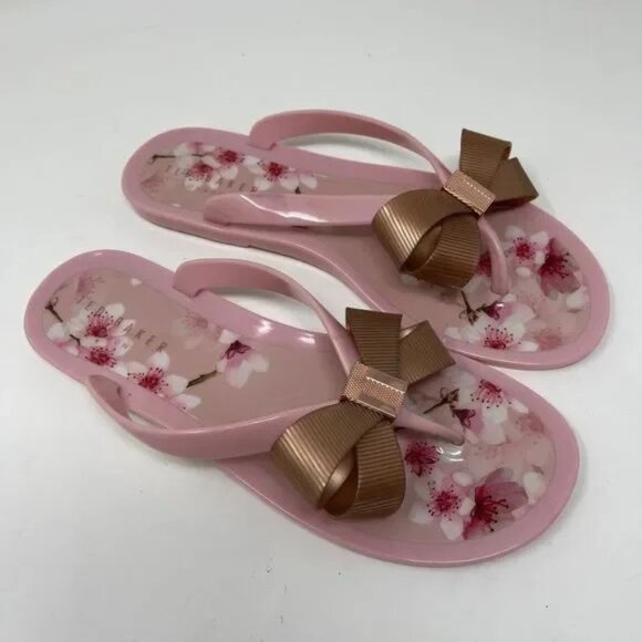 Ted Baker London Suziep Women's Bow Jelly Flip Flops - Picture 1 of 5
